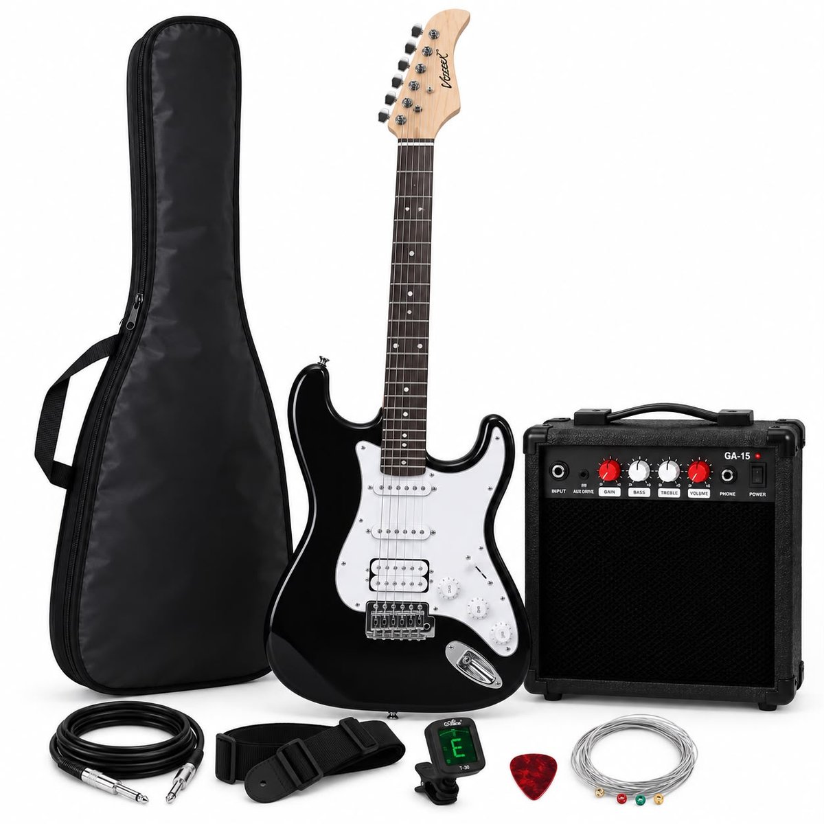 Guitarra electrica pack negro