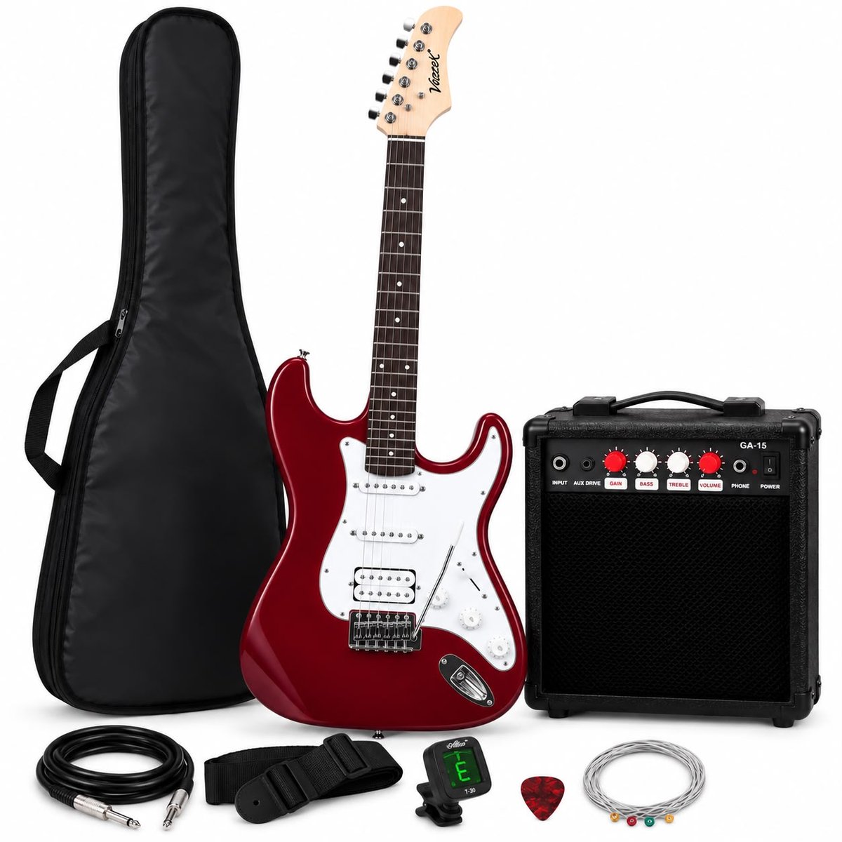 Guitarra electrica pack rojo