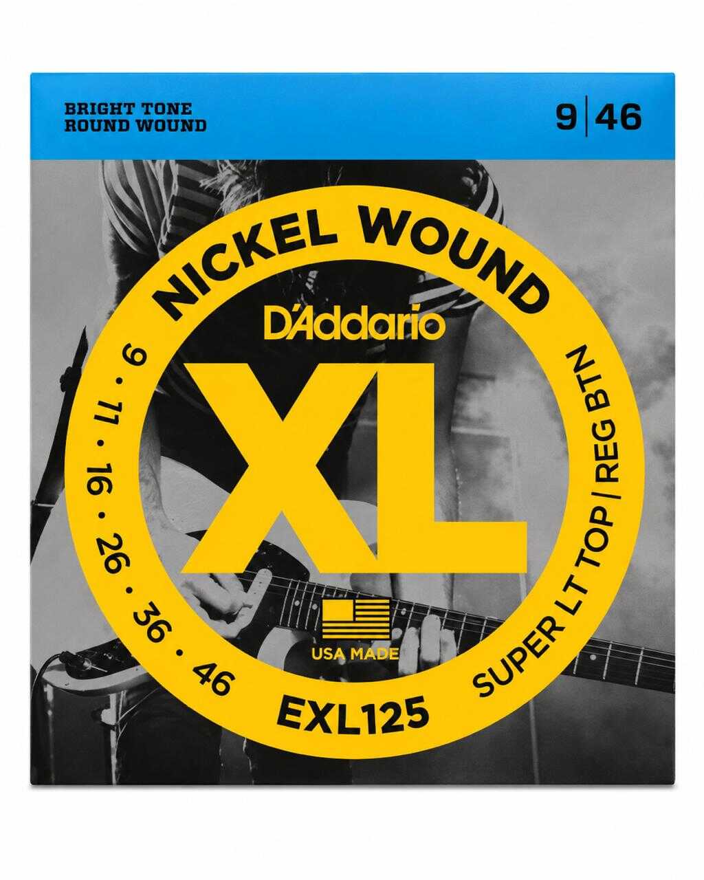 Cuerdas de guitarra eléctrica D'Addario EXL125 09-46