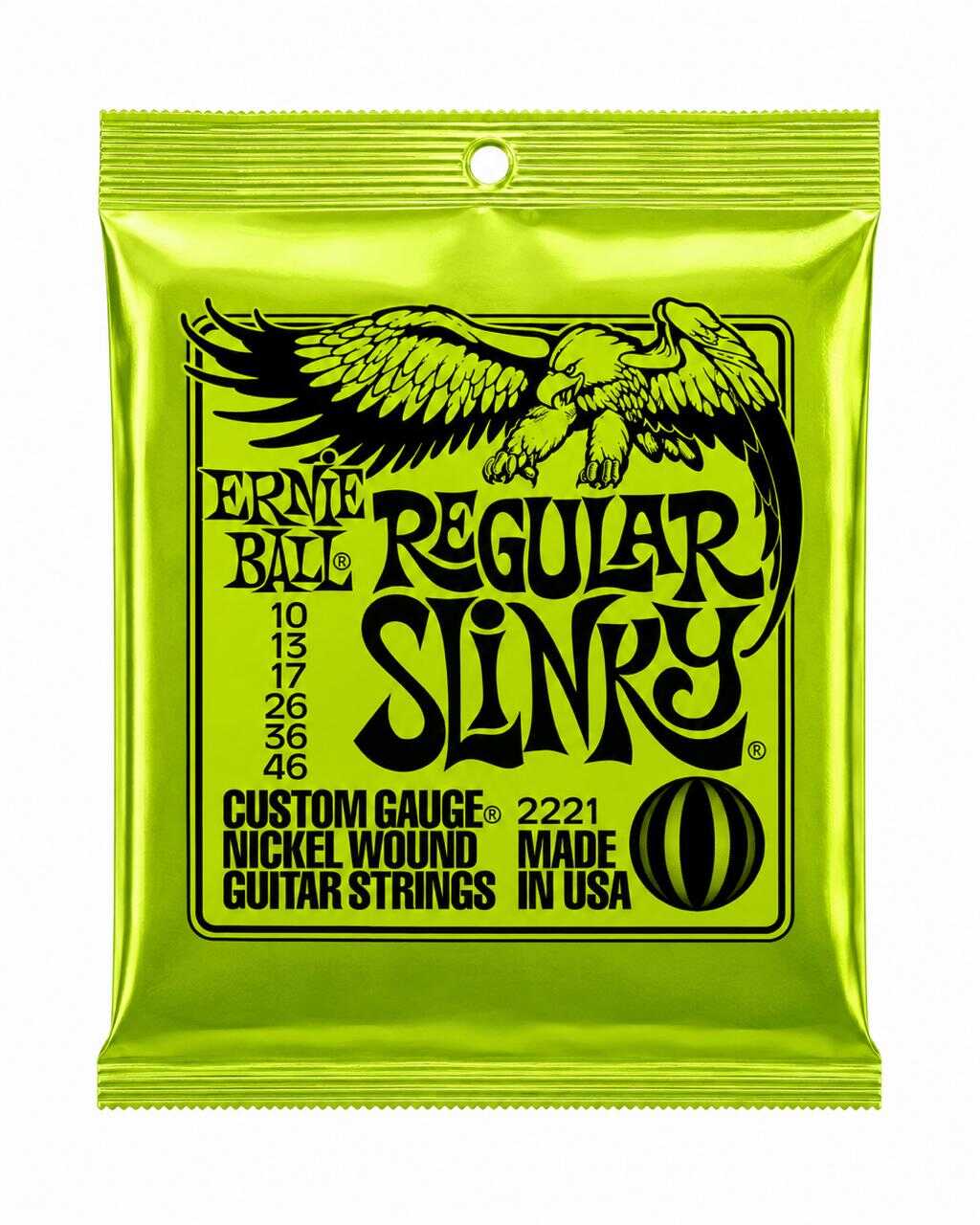 Cuerdas Ernie Ball Regular Slinky 10-46 eléctrica