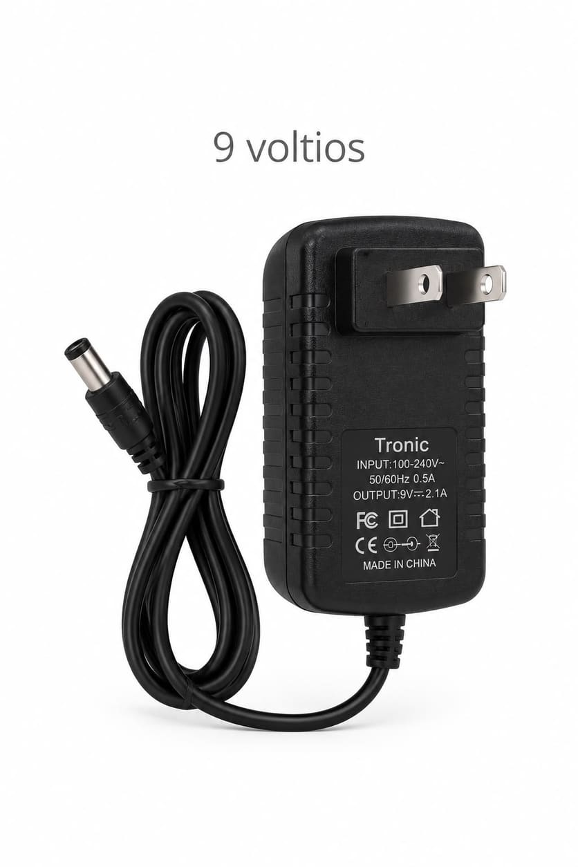 Adaptador de Corriente Tronic 9V 2.1A para Teclado Electrónico
