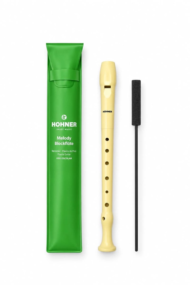 Flauta Dulce Soprano Hohner Melody con Funda