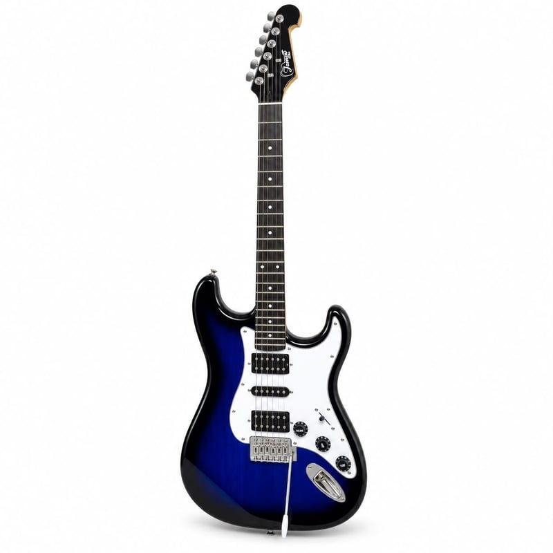 Guitarra electrica james azul