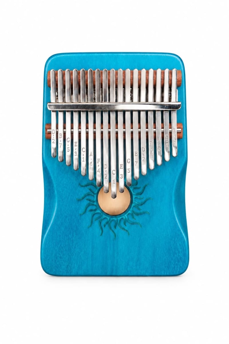 Kalimba de 17 Teclas en Madera (varios colores)