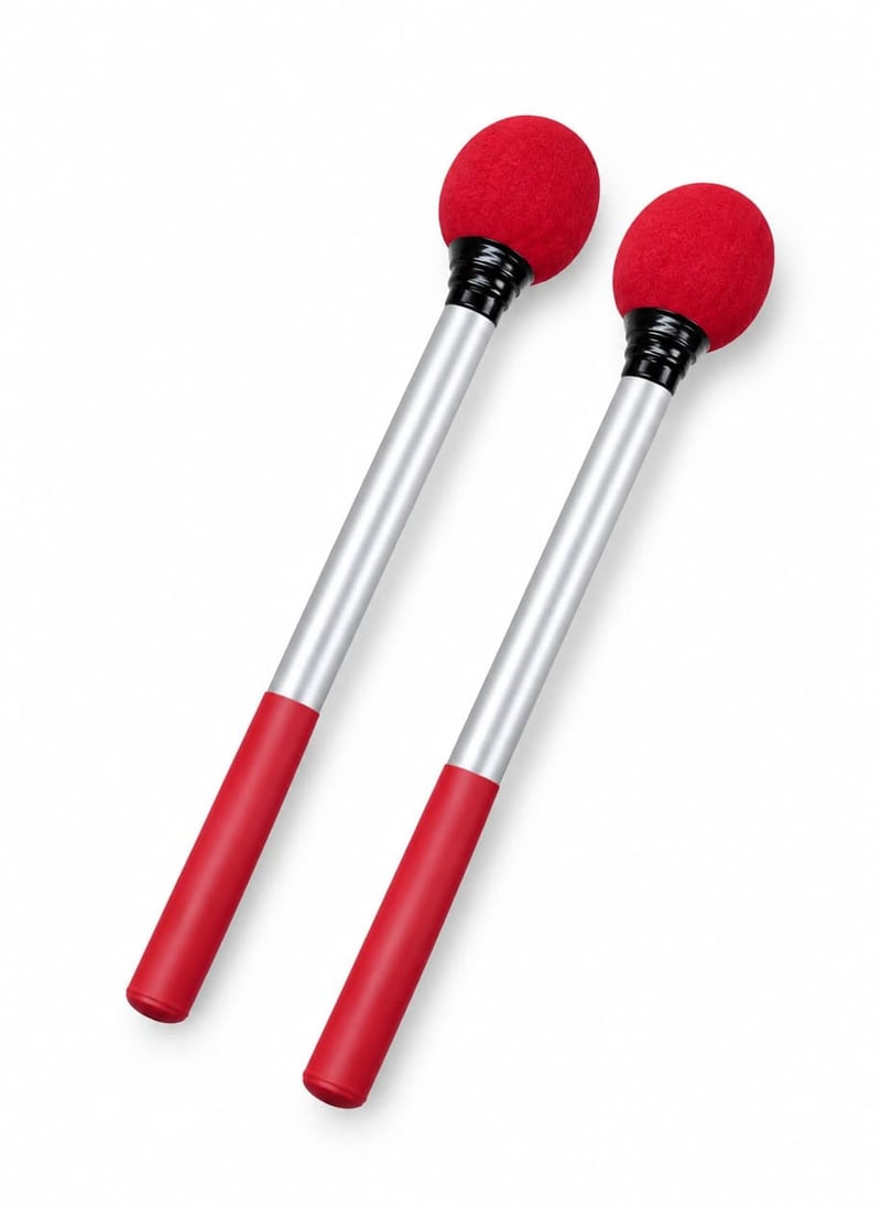 Mazos para Bombo (Par, Rojo o Negro)