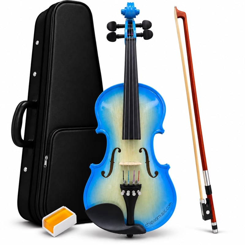 Violin sun sound azul degradado